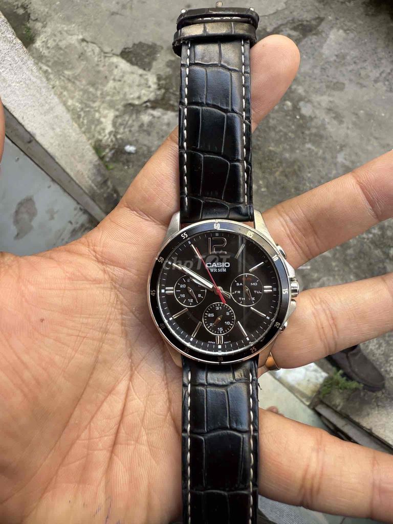 Đồng hồ Casio WR 50M Đen Nam. Mua bán Đồng hồ tại Quận 12 Tp Hồ Chí Minh được đăng bởi Đinh Trần Kim Thành hình 1