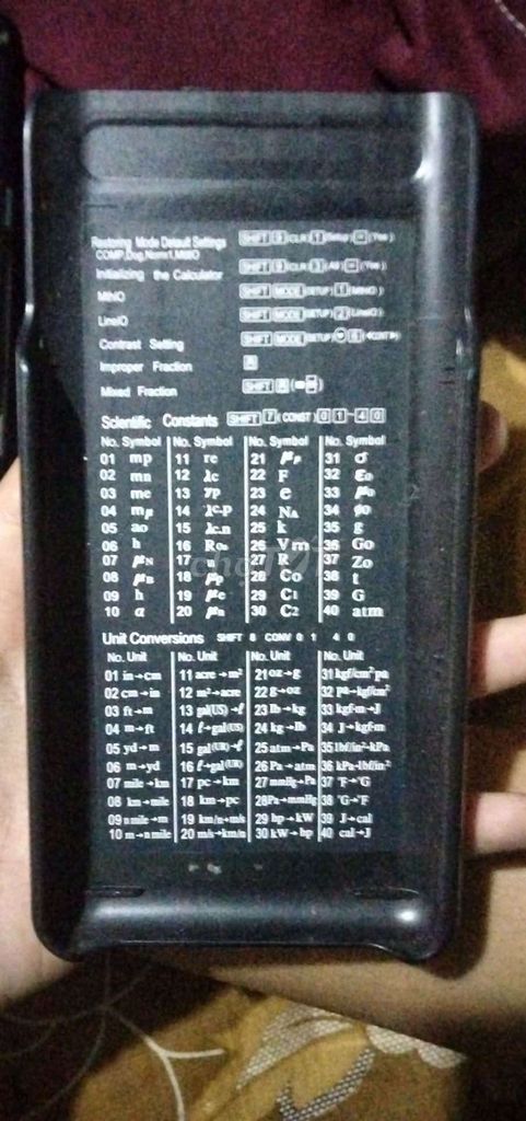 Máy tính khoa học Casio FX-580 PLUS Đen. Mua bán Đồ dùng văn phòng tại Huyện Tịnh Biên An Giang được đăng bởi Bách hình 1