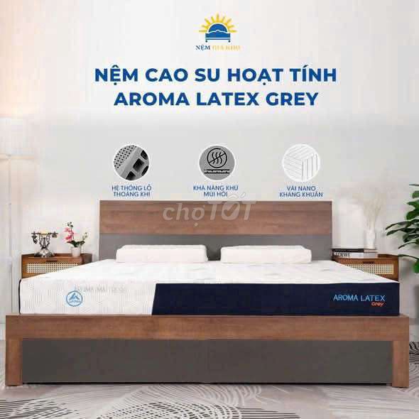 Nệm Aroma Latex Grey kháng khuẩn. Mua bán Giường, chăn ga gối nệm tại Thành phố Ngã Bảy Hậu Giang được đăng bởi Nem Gia Kho hình 1