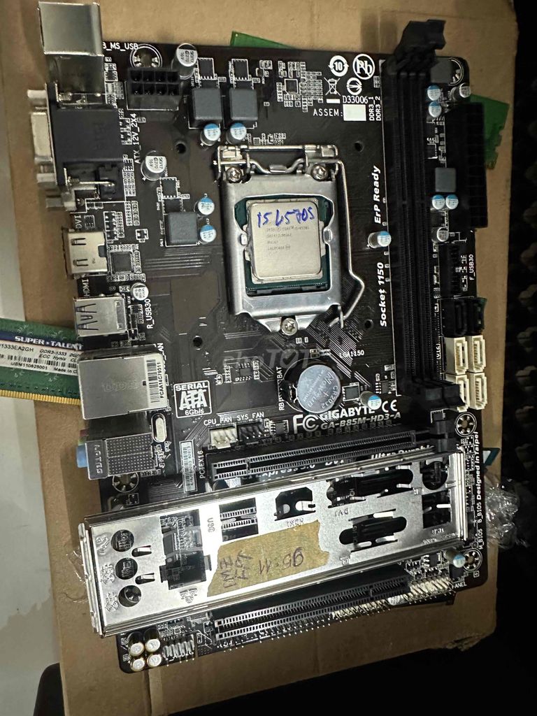 Mainboard Gigabyte B85 i5 4570. Mua bán Linh kiện (RAM, Card...) tại Quận Bình Tân Tp Hồ Chí Minh được đăng bởi Thanh pc hình 1