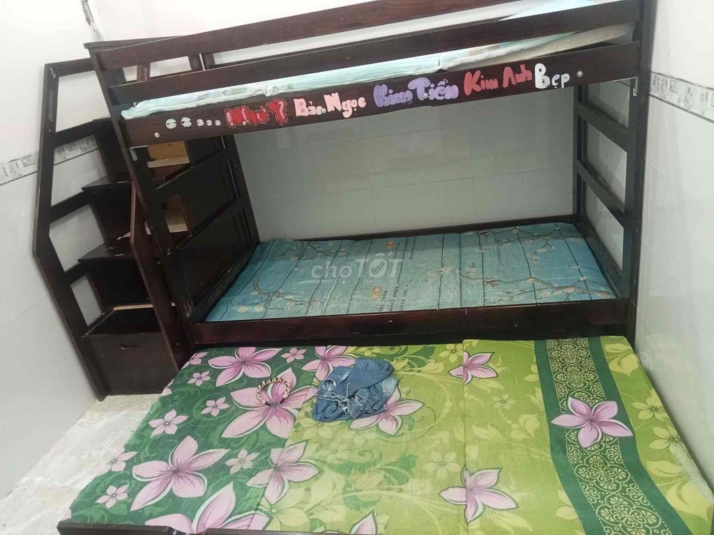 Giường tầng gỗ ,, bao lắp đặt. Mua bán Giường, chăn ga gối nệm tại Quận Tân Phú Tp Hồ Chí Minh được đăng bởi Tuấn hình 1