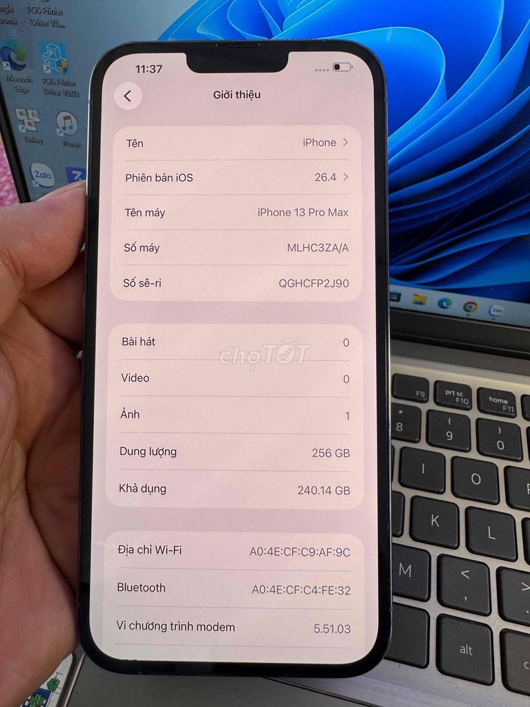 Apple iPhone 13 Pro Max 256GB Xanh 99%. Mua bán Điện thoại tại Quận 6 Tp Hồ Chí Minh được đăng bởi QUỐC THIÊN BÁN GÓP 0 ĐỒNG  hình 1