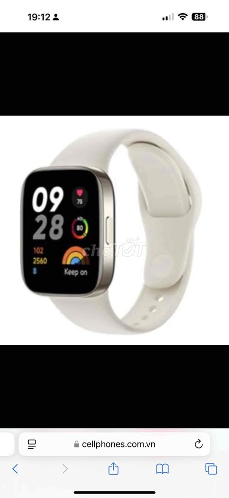 K dùng cần pass nhanh Redmi Watch 3- Mảu Trắng-New