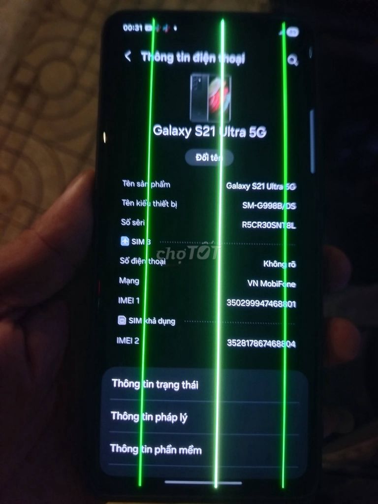 Samsung Galaxy S21 Ultra 5G Đã qua sử dụng. Mua bán Điện thoại tại Quận Bình Thạnh Tp Hồ Chí Minh được đăng bởi Hội Đồ Điện Tử hình 1