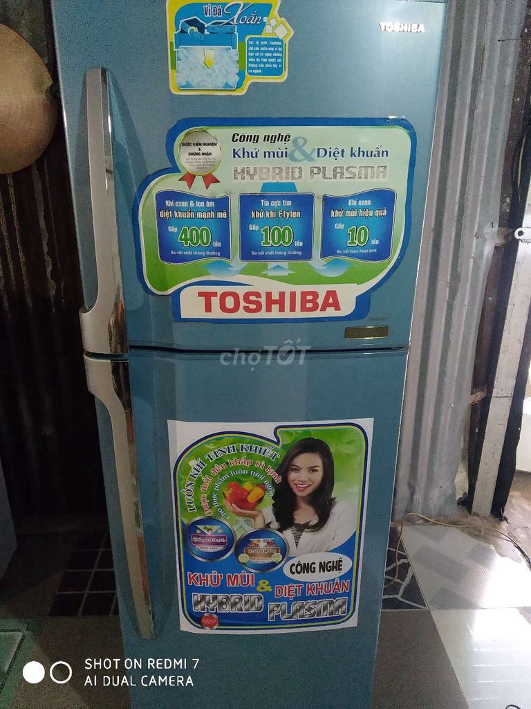 0879188584 - Bán tủ lạnh Toshiba hơn 2 chăm lít như hình Sài ok
