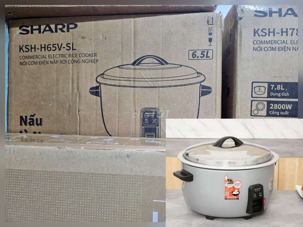 Nồi cơm điện Sharp KSH-H65V-SL 6.5 Lít Mới Giá tốt. Mua bán Bếp, lò, đồ điện nhà bếp tại Quận 1 Tp Hồ Chí Minh được đăng bởi Xì Trum Vân hình 1