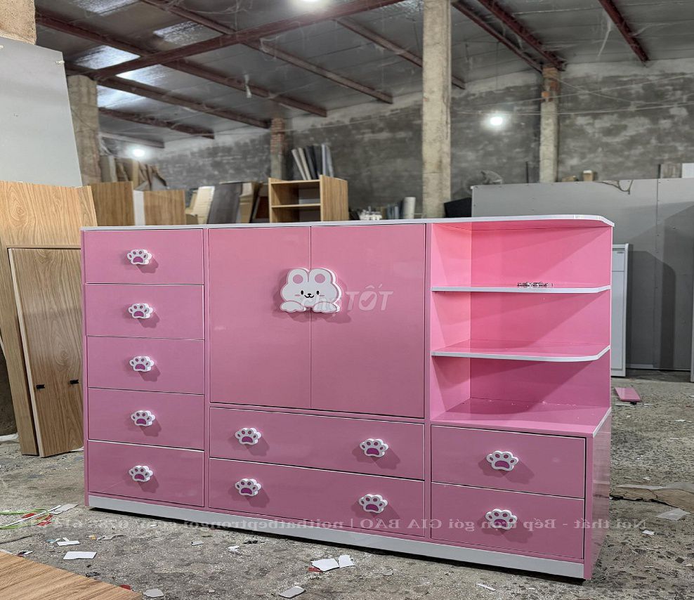 🌸 “Tủ Baby ngọt ngào – Phòng bé xinh như cổ tích!. Mua bán Tủ, kệ gia đình tại Quận Thanh Khê Đà Nẵng được đăng bởi Nội Thất Gia Bảo ĐBP hình 1