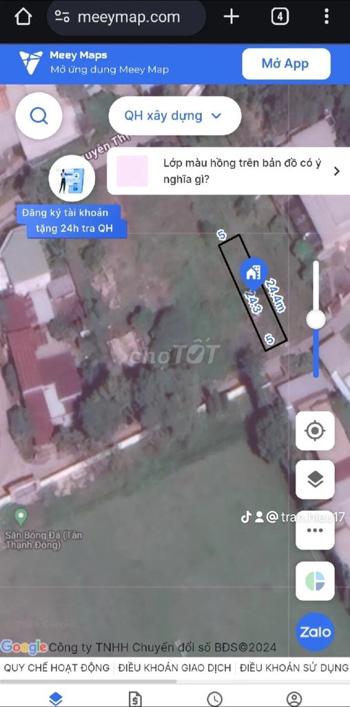 Bán đất chính chủ 5x24 SHR Nguyễn Thị Nếp Tân Thạnh Đông