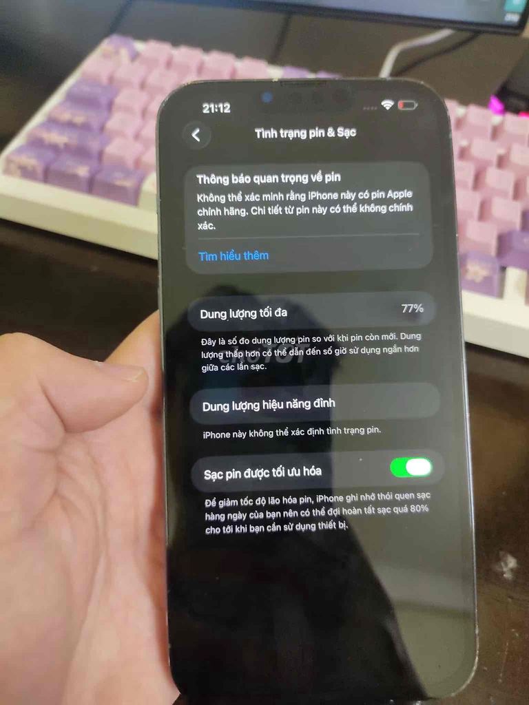 Apple iPhone 13 Pro Max 256GB. Mua bán Điện thoại tại Quận Thanh Xuân Hà Nội được đăng bởi Đức Hoà hình 1
