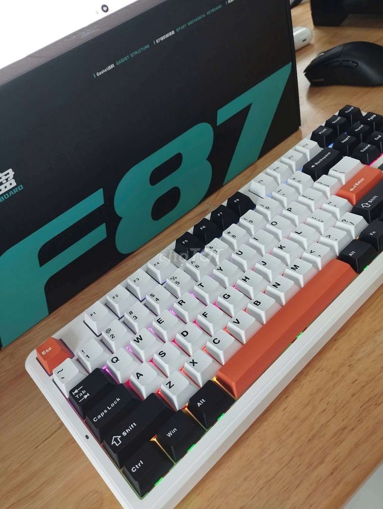 Bàn phím cơ Aula F87 không dây led rgb. Mua bán Phụ kiện (Màn hình, Chuột...) tại Thị xã Gò Công Tiền Giang được đăng bởi Thanh Tuyền Nguyễn Thị hình 1