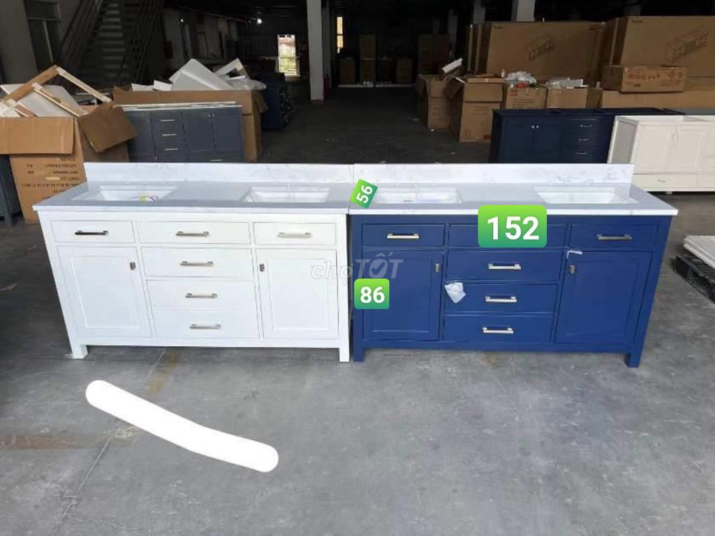 Tủ lavabo sứ trắng xanh mới. Mua bán Thiết bị vệ sinh, nhà tắm tại Quận Sơn Trà Đà Nẵng được đăng bởi THẾ GIỚI ĐỒ CŨ ĐỒ CỔ LỚN NHẤT MIỀN TRUNG hình 1
