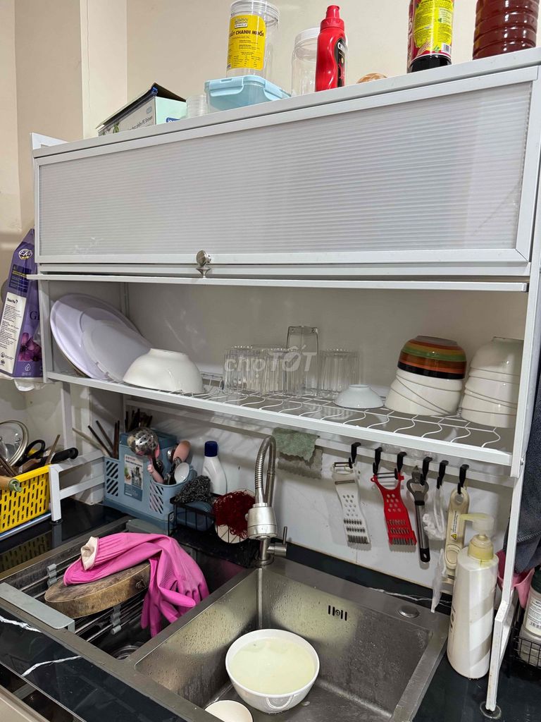 Tủ chén Nhôm Trắng 104x93x37cm. Mua bán Nội thất, đồ gia dụng khác tại Quận 7 Tp Hồ Chí Minh được đăng bởi Hà my hình 1