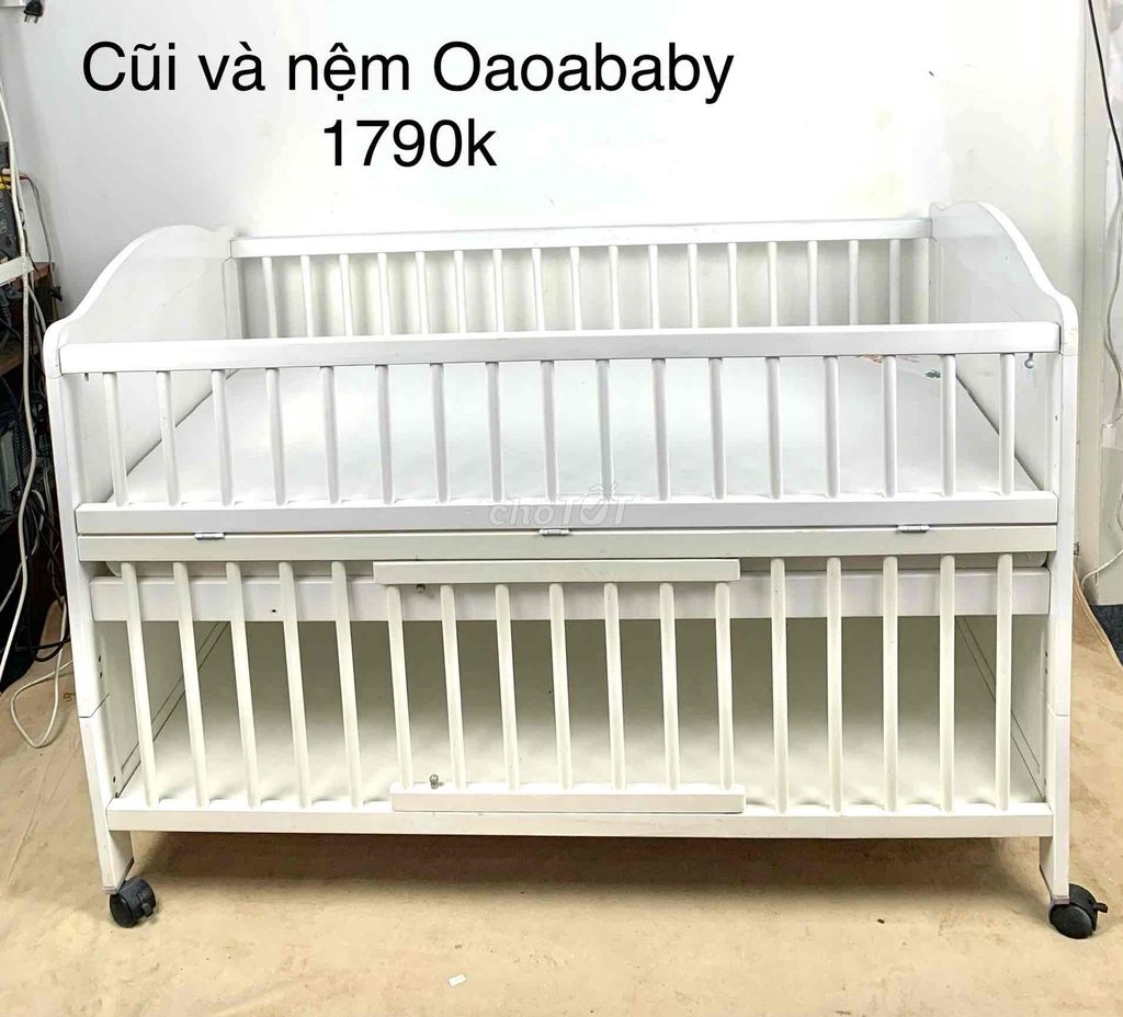 Bộ cũi gỗ cao cấp Oaoababy cho bé