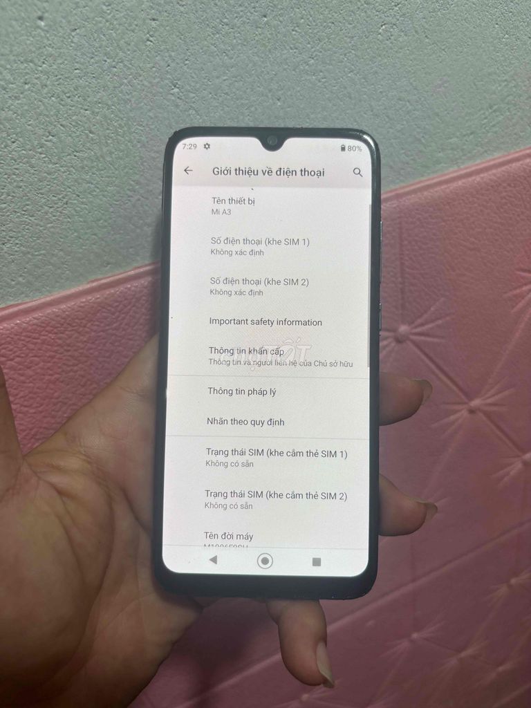 Xiaomi Mi A3 64GB Đen. Mua bán Điện thoại tại Thành phố Bà Rịa Bà Rịa - Vũng Tàu được đăng bởi thanh lý hình 1