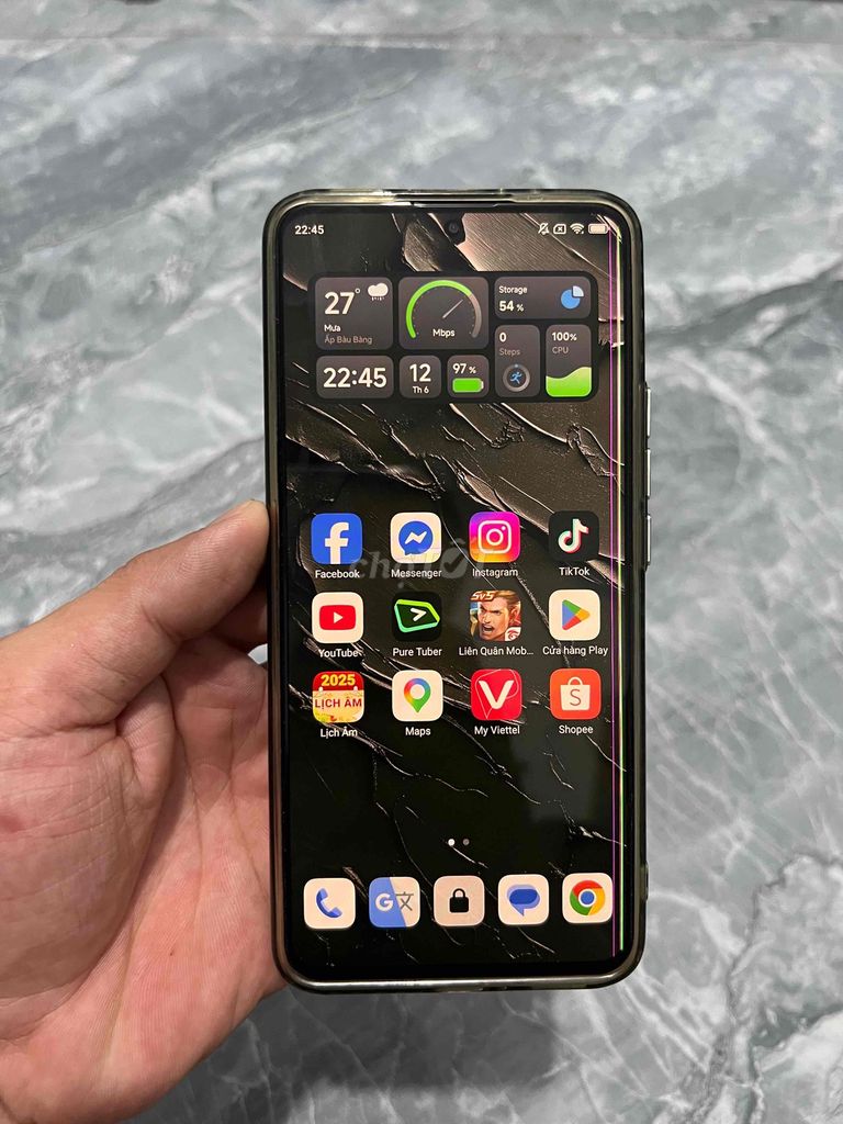 Xiaomi 12T Xanh Lỗi sọc màn. Mua bán Điện thoại tại Huyện Bàu Bàng Bình Dương được đăng bởi Khổng Quốc Khánh hình 1