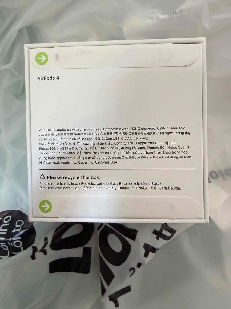 Tai nghe Apple AirPods 4 Trắng Chưa khui seal. Mua bán Tivi, Âm thanh tại Huyện Bình Chánh Tp Hồ Chí Minh được đăng bởi Nam Hoàng Xuân Phạm hình 1