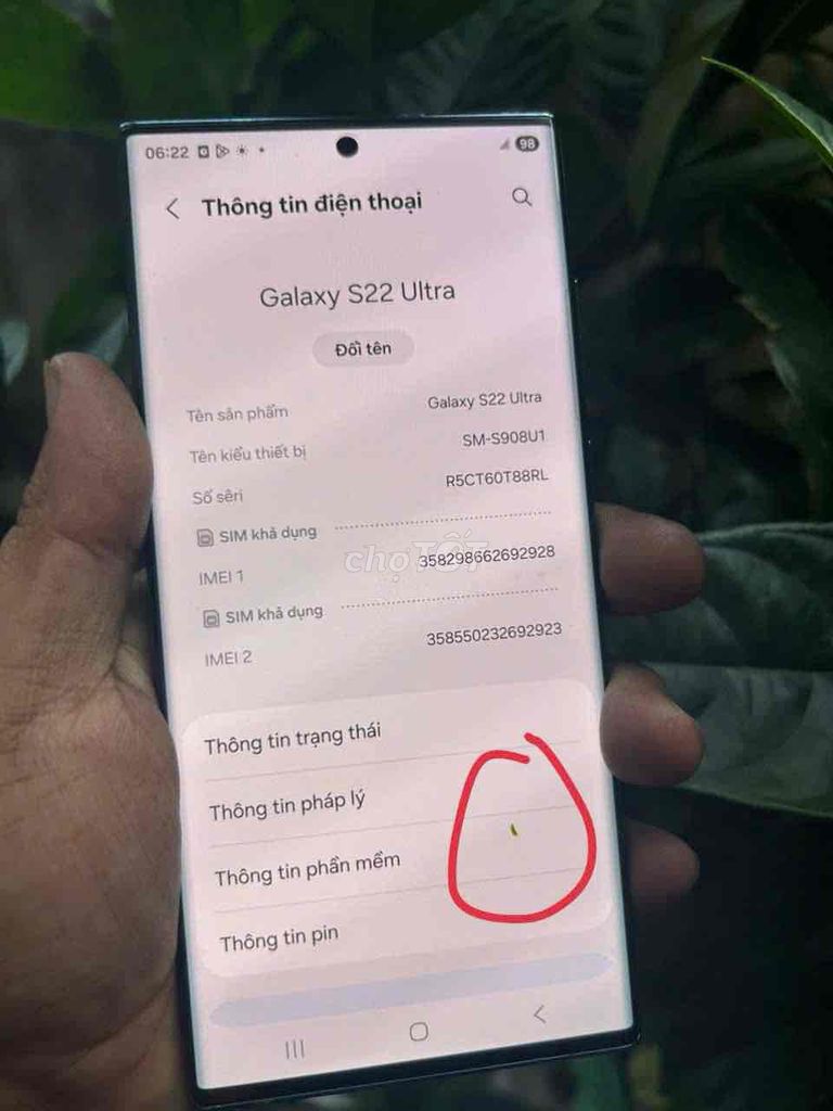 Samsung Galaxy S22 Ultra 128GB Xanh. Mua bán Điện thoại tại Huyện Hóc Môn Tp Hồ Chí Minh được đăng bởi house hình 1