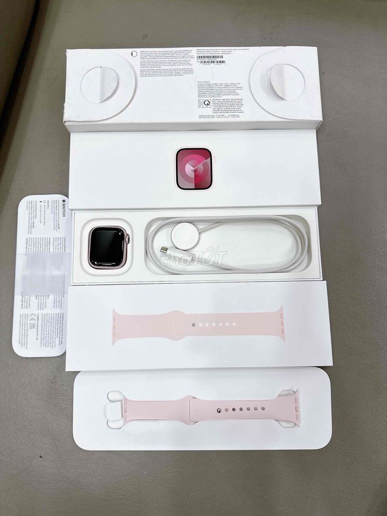 Apple wacth S9 41 nhôm hồng keng đẹp fulbox zin