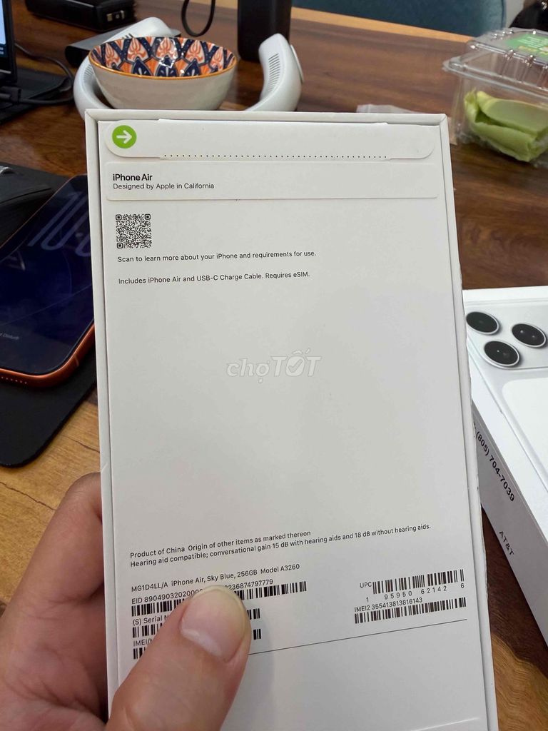 Bán iPhone Air 17 256GB sky blue máy lock mỹ. Mua bán Điện thoại tại Quận 3 Tp Hồ Chí Minh được đăng bởi Mạnh hình 1