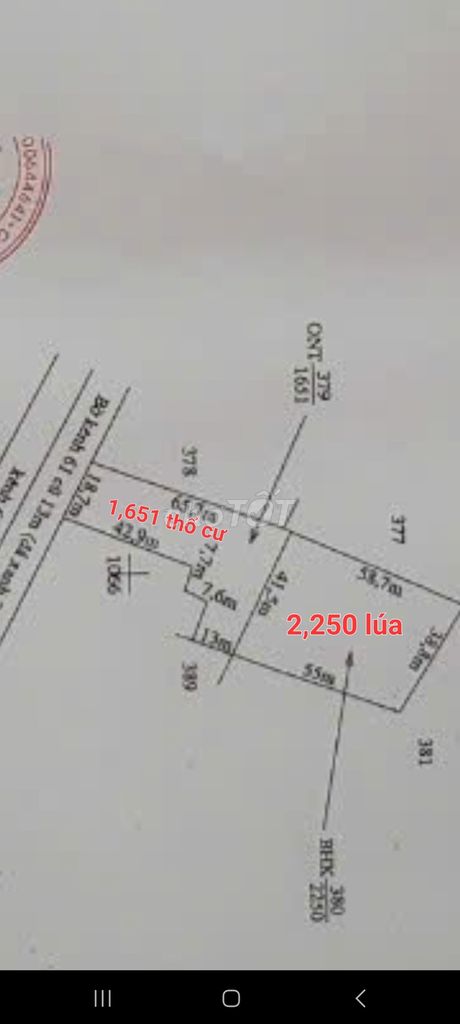 Bán 1,651 thổ + 2,250L, đường xe tải, Bình Hòa Hưng, Đức Huệ, LA