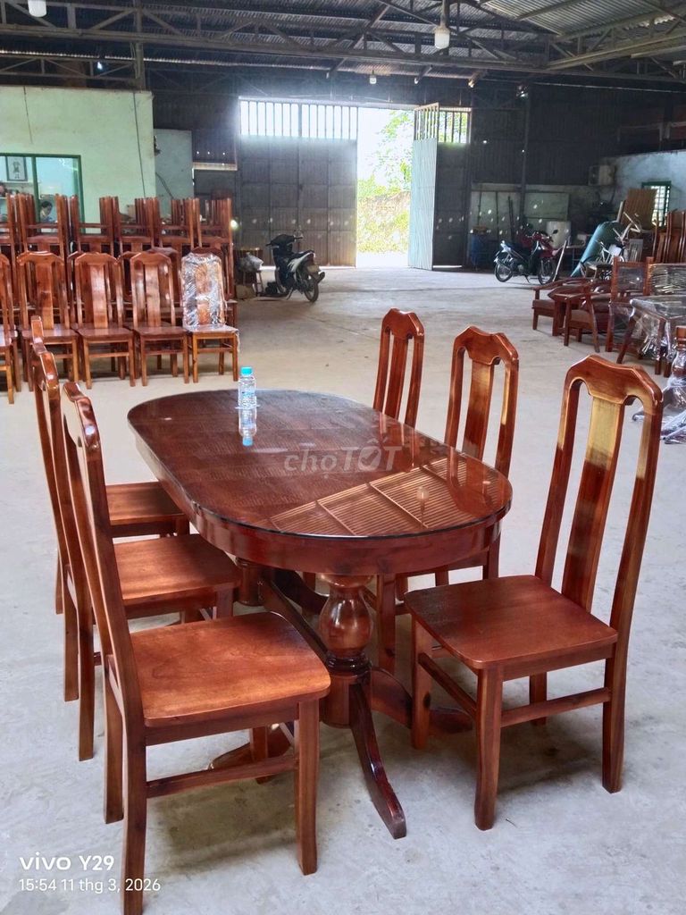 Bàn ăn Gỗ tràm Nâu mới. Mua bán Bàn ghế tại Thành phố Biên Hòa Đồng Nai được đăng bởi đặng thị cẩm tú hình 1