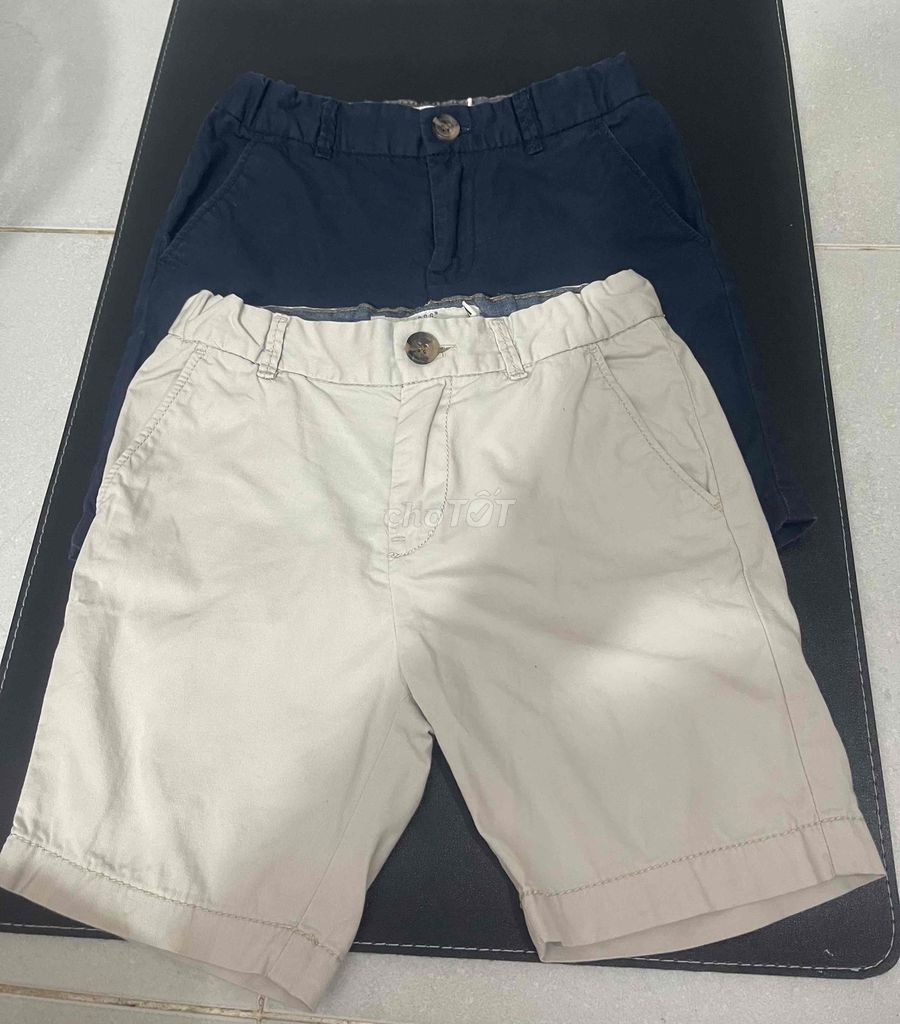 Set 2 quần short kaki bé H&M auth size 3-4T 104