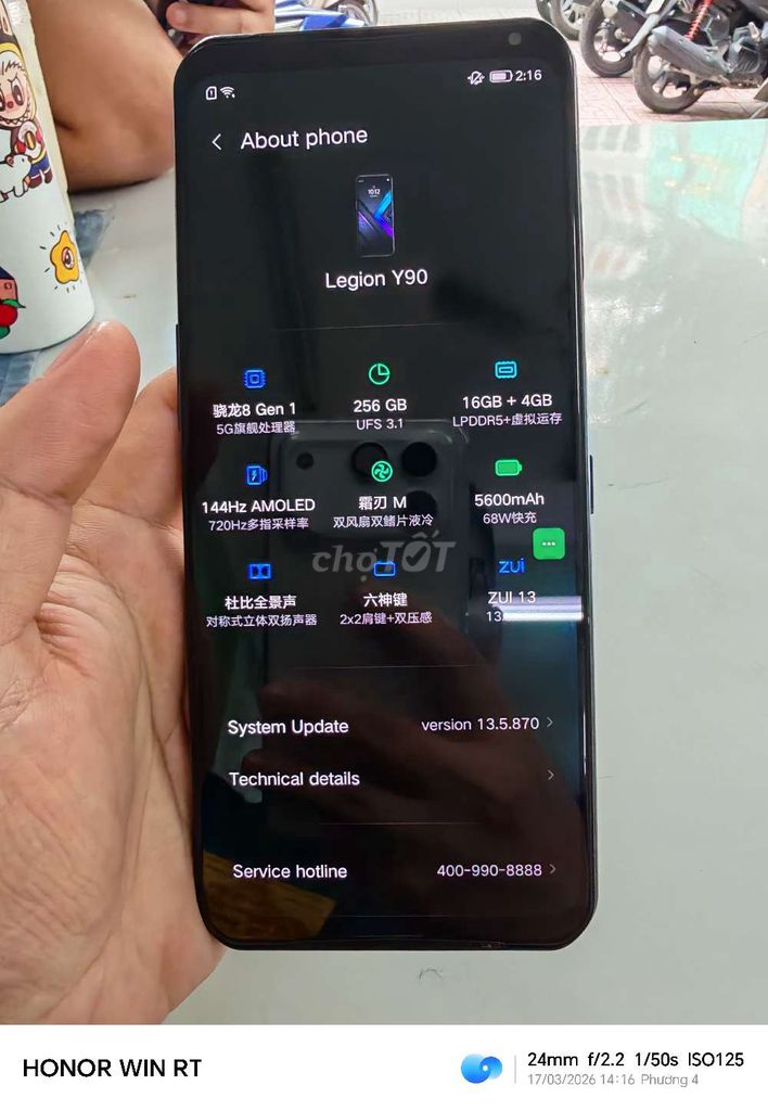 Lenovo Legion Y90 bán or gl Honor. Mua bán Điện thoại tại Quận 11 Tp Hồ Chí Minh được đăng bởi Huỳnh Long hình 1