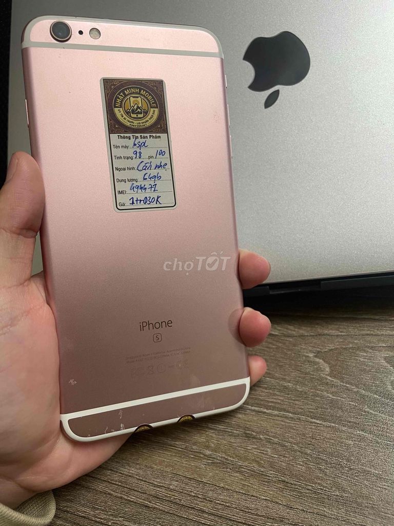 Apple iPhone 6s Plus 64GB Vàng hồng. Mua bán Điện thoại tại Huyện Thanh Trì Hà Nội được đăng bởi NHẬT MINH MOBILE hình 1