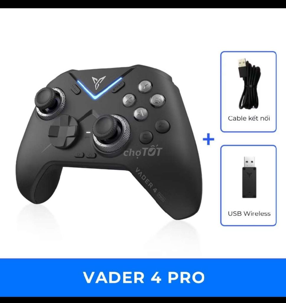 Tay cầm chơi game Vader 4 Pro Đen. Mua bán Thiết bị chơi game tại Thành phố Cao Lãnh Đồng Tháp được đăng bởi Aan hình 1