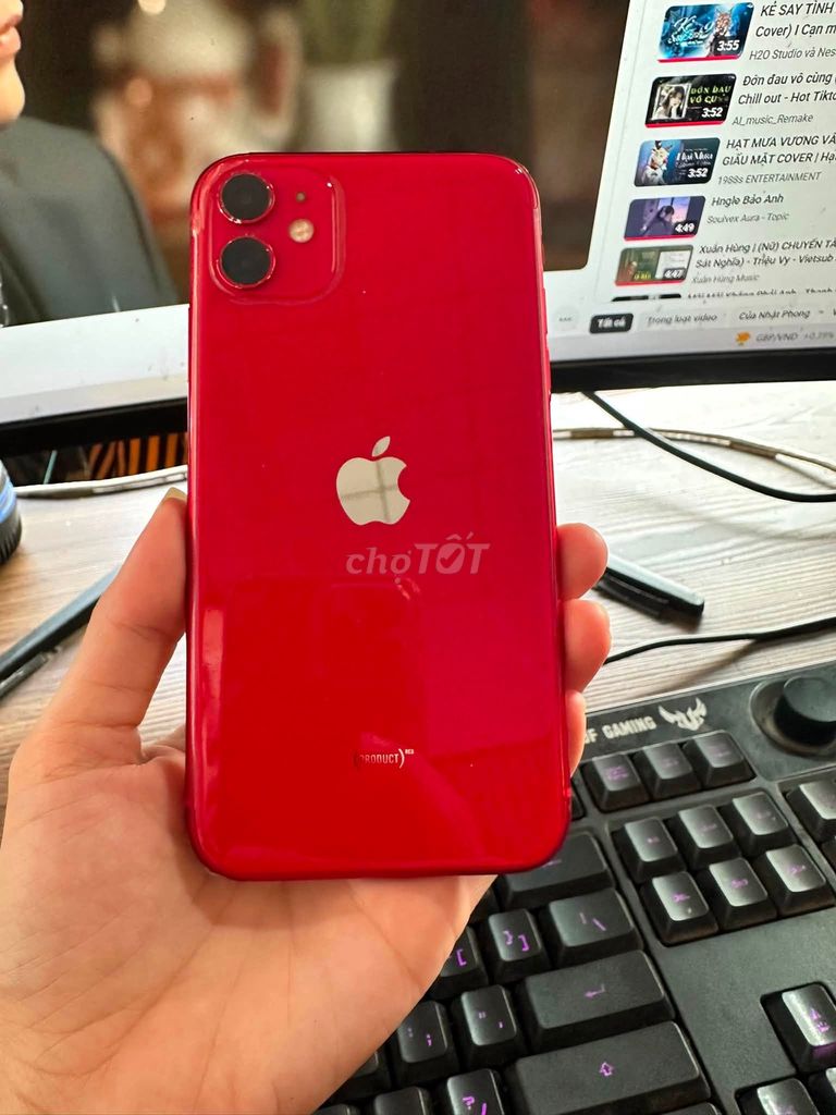 Apple iPhone 11 64GB Đỏ Đã thay pin. Mua bán Điện thoại tại Huyện Bình Chánh Tp Hồ Chí Minh được đăng bởi Hội Đồ Điện Tử hình 1