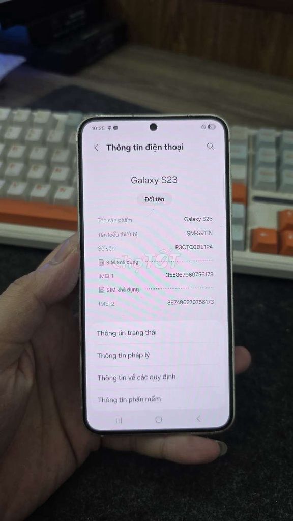 S23 2 sim 256GB zin all chuẩn. Mua bán Điện thoại tại Quận Thanh Xuân Hà Nội được đăng bởi Shandp thanh xuân hình 1