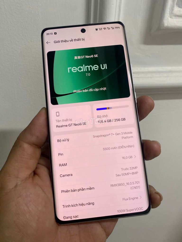 GT Neo 6 SE 16/256GB. Mua bán Điện thoại tại Quận Ninh Kiều Cần Thơ được đăng bởi Nguyễn Thông hình 1