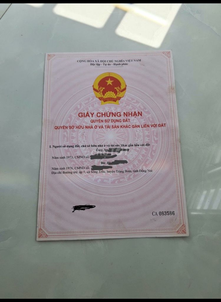 Chính chủ cần bán đất ở cây gáo , trảng bom , đồng nai