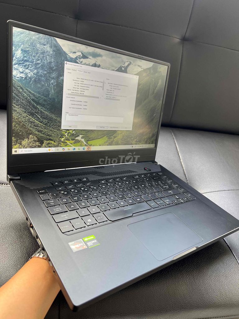 Asus Rog zephyrus rezen 7 3750H/ 16gb / vg 1660TI