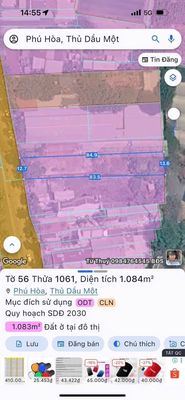 Cho thuê đất mặt tiền Lê Hồng Phong, Thủ Dầu Một, Bình Dương