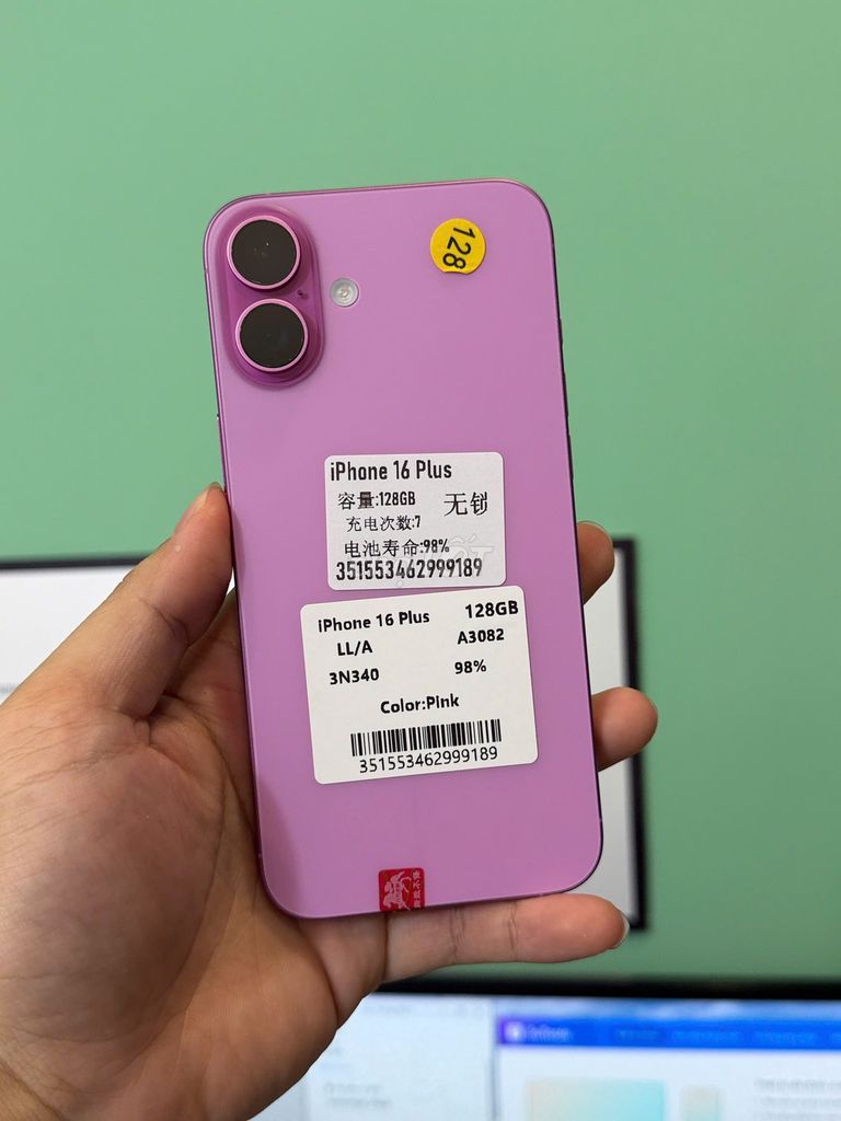 😎iphone 16 plus quốc tế 128gb zin nguyên pin 100 . Mua bán Điện thoại tại Quận Thanh Xuân Hà Nội được đăng bởi Thành Vũ Mobile hình 1