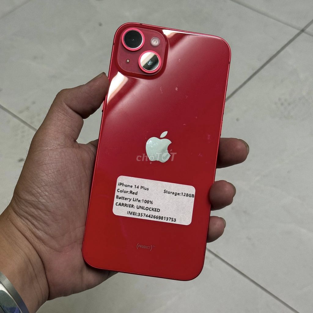 Apple iPhone 14 Plus 128GB Đỏ. Mua bán Điện thoại tại Quận 12 Tp Hồ Chí Minh được đăng bởi Linh Đan hình 1