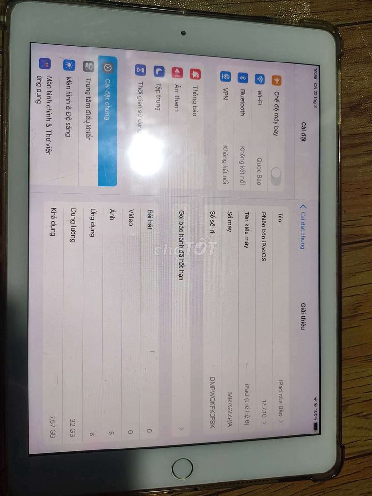 Apple iPad Gen 6 32GB. Mua bán Máy tính bảng tại Huyện Đức Hòa Long An được đăng bởi Gia Bao hình 1