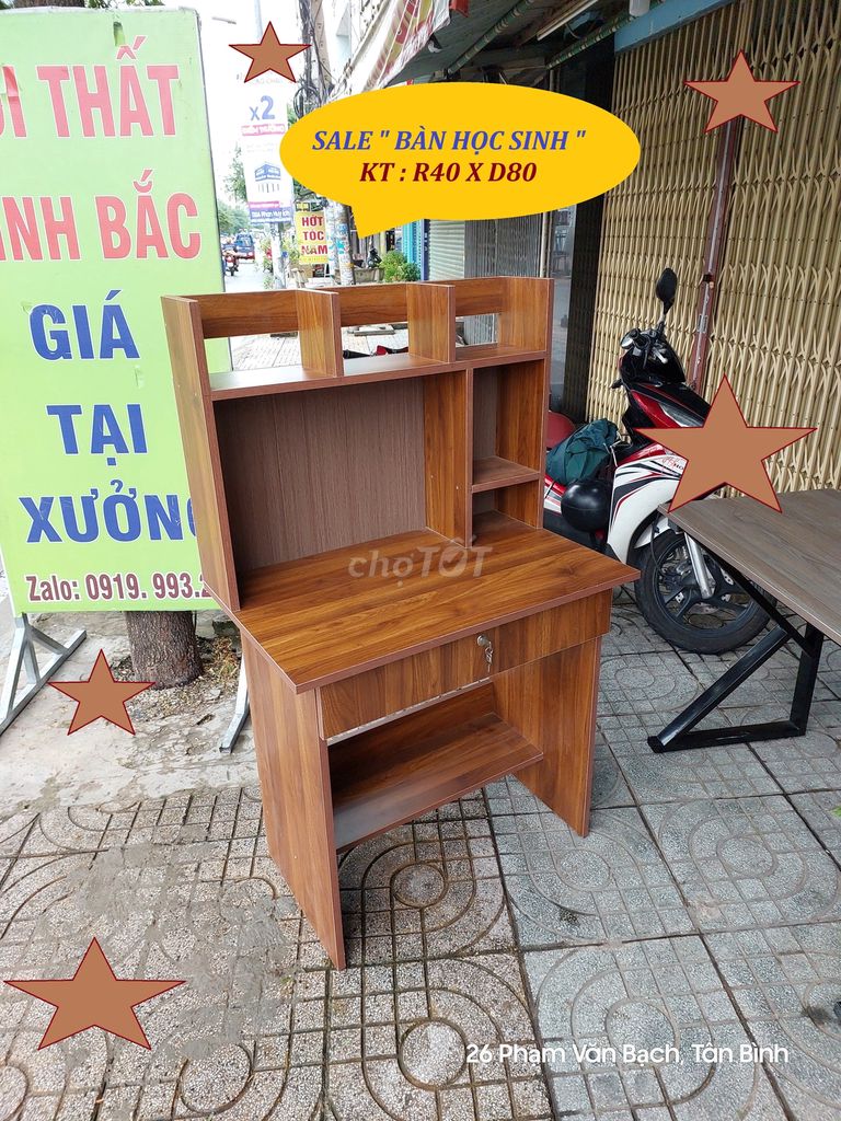 SALE " BÀN HỌC SINH " & " BÀN 40X80 " PHỦ MELAMINE