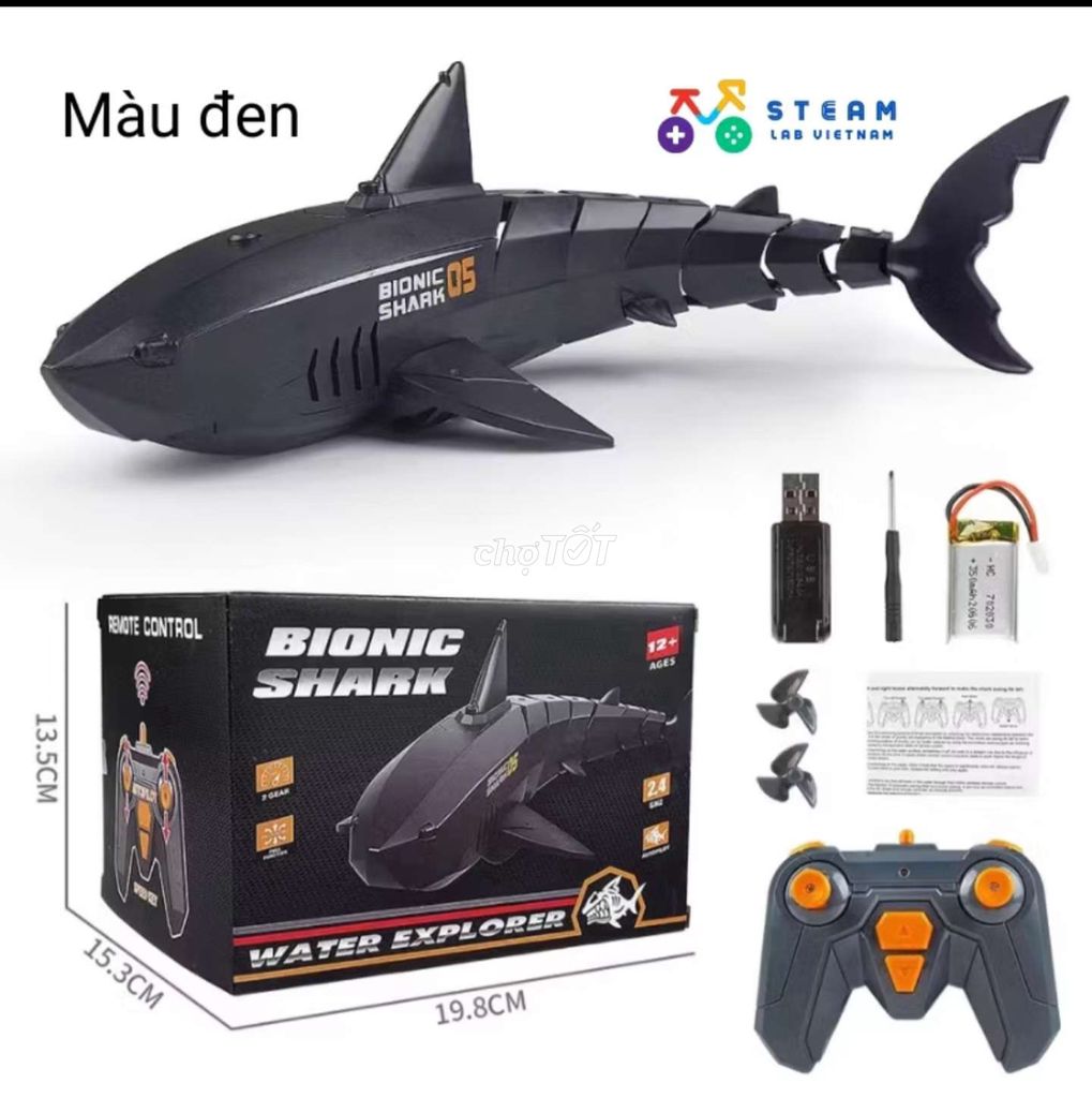 Đồ chơi điều khiển Bionic Shark Xám. Mua bán Sở thích khác tại Quận Hà Đông Hà Nội được đăng bởi Tran Linh hình 1
