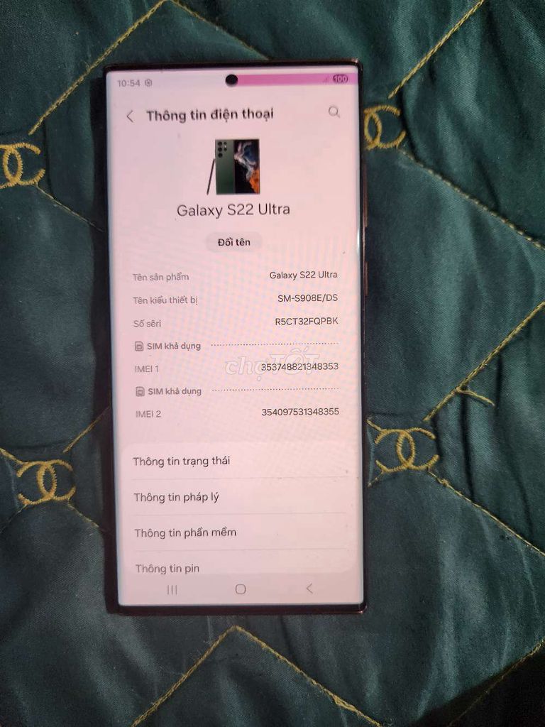 Samsung Galaxy S22 Ultra 128GB Đỏ. Mua bán Điện thoại tại Thị xã Duy Tiên Hà Nam được đăng bởi Hữu hình 1