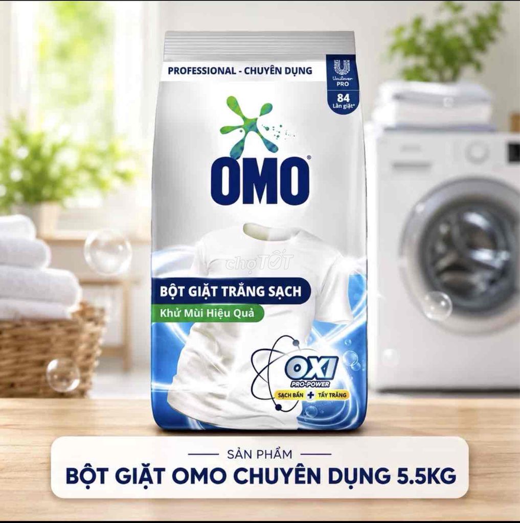 Bột giặt Omo 5.5kg Khử mùi an toàn da. Mua bán Thiết bị vệ sinh, nhà tắm tại Huyện Hóc Môn Tp Hồ Chí Minh được đăng bởi Npp Unilever cuchi hocmon q12 hình 1