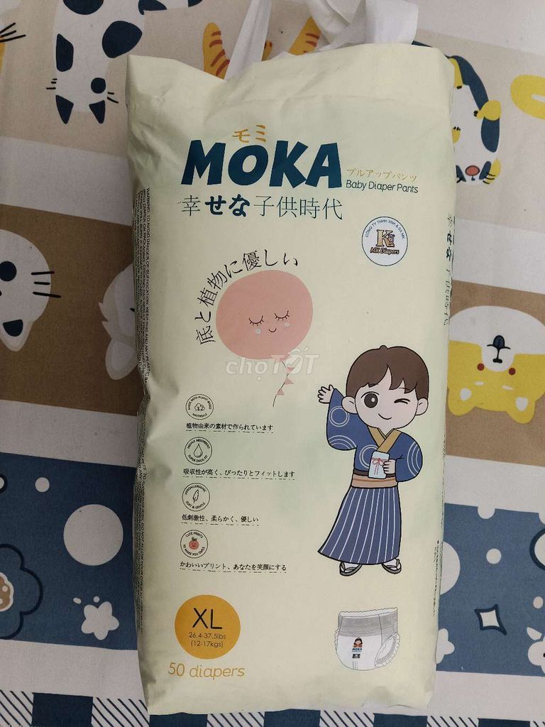 Bỉm tã Moka XL 12-17kg 50 miếng. Mua bán Mẹ và bé tại Huyện Hoằng Hóa Thanh Hóa được đăng bởi Lê Phương Thảo hình 1