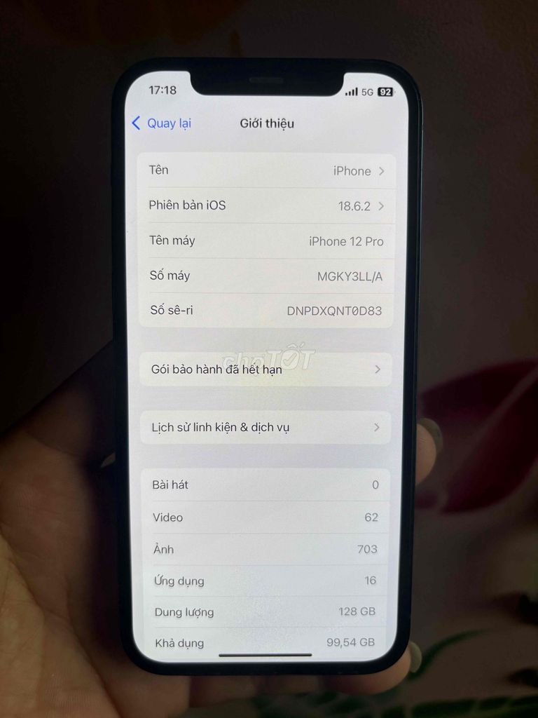Apple iPhone 12 Pro 128GB Xanh Mất Face ID. Mua bán Điện thoại tại Thành phố Thuận An Bình Dương được đăng bởi Như Trương hình 1