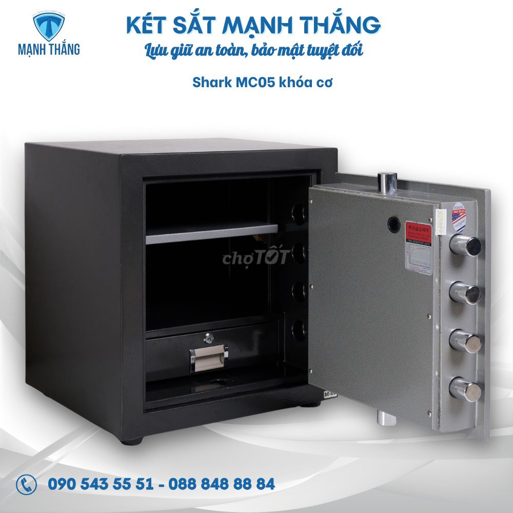 Két sắt Mạnh Thắng Shark MC05 Đen. Mua bán Nội thất, đồ gia dụng khác tại Quận Thanh Khê Đà Nẵng được đăng bởi Trần Đức Trung Kiên hình 1