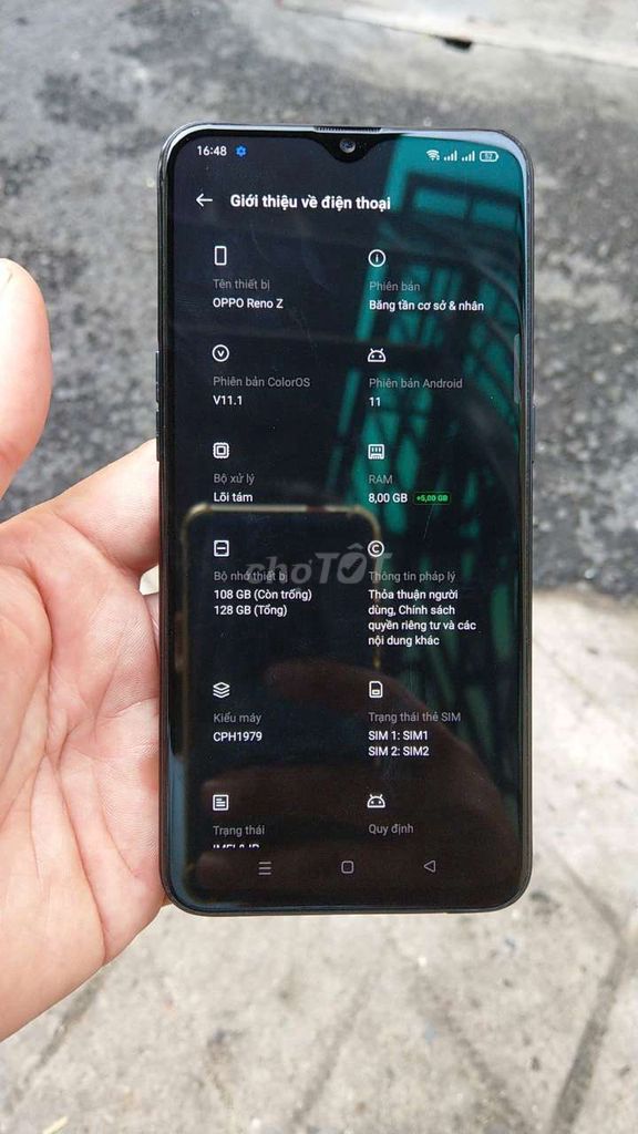 Oppo Reno Z Ram8+5/128gb 2Sim Màn Amoled Zin Đẹp. Mua bán Điện thoại tại Quận Gò Vấp Tp Hồ Chí Minh được đăng bởi Th Mobile Sg hình 5