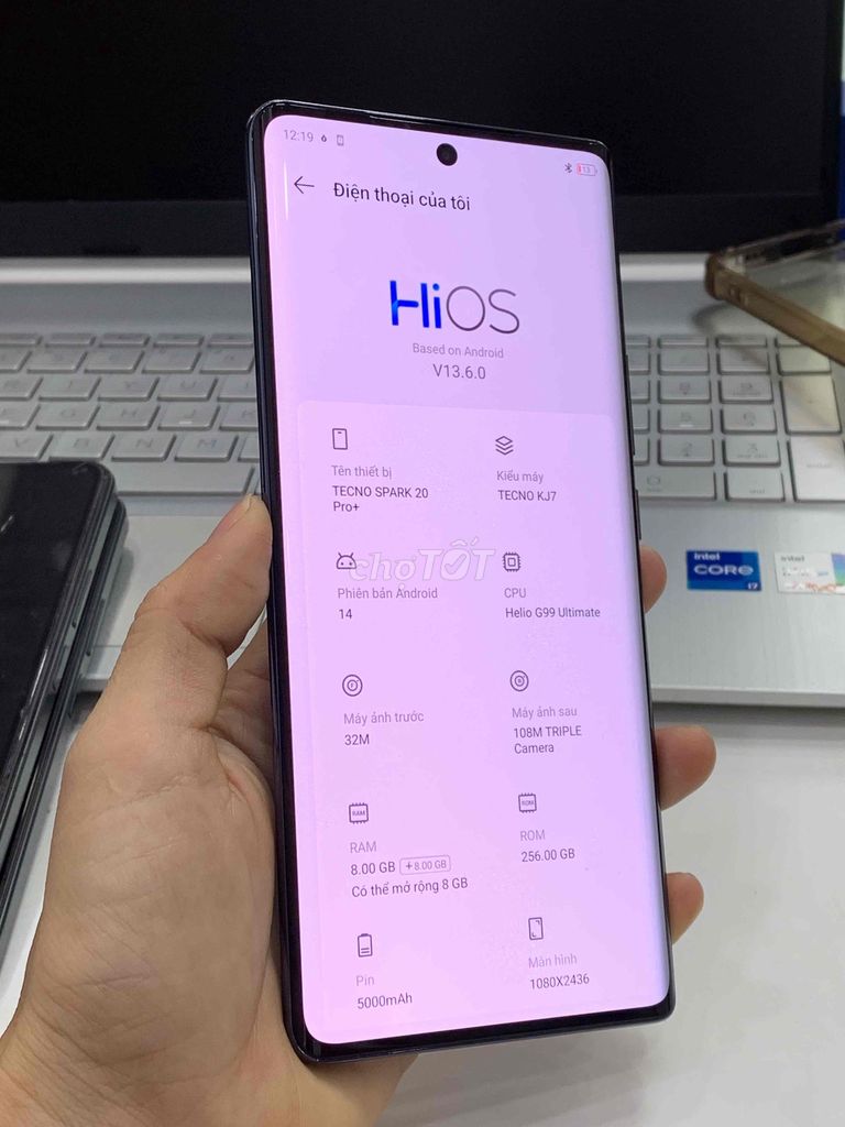 Tecno Spark 20 Pro+ 8GB/256GB Zin nguyên cây. Mua bán Điện thoại tại Quận 8 Tp Hồ Chí Minh được đăng bởi Như Hạnh hình 1