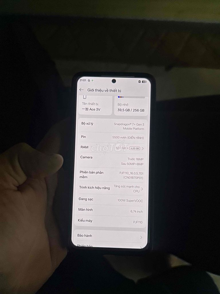 OnePlus Ace 3V Xám 12GB/256GB Snapdragon 7+ Gen 3. Mua bán Điện thoại tại Huyện Trảng Bom Đồng Nai được đăng bởi Nguyễn Công Đức hình 1