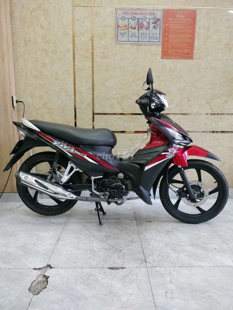 Suzuki Viva 115 FI 2014 красно-чёрный 30.000 км, двигатель родной