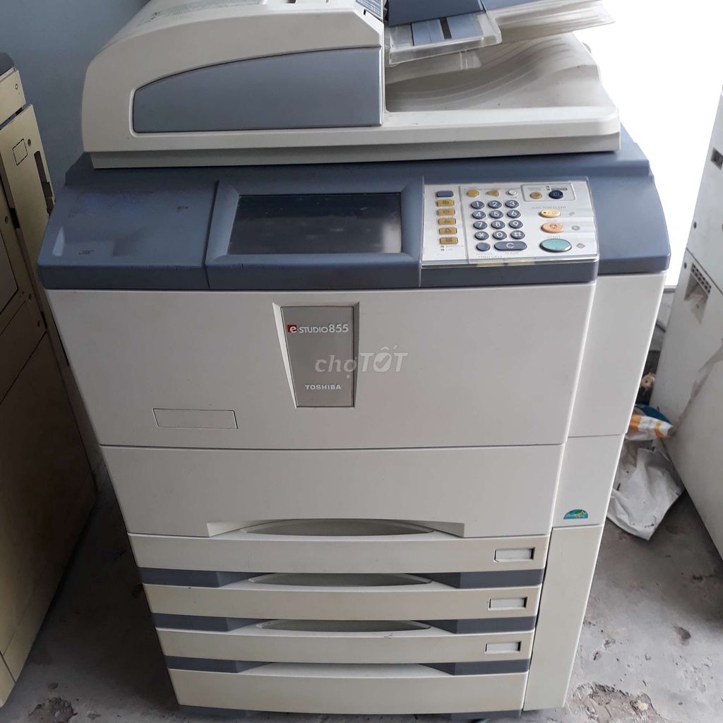 Máy photocopy Toshiba e-STUDIO855 Trắng, Xám. Mua bán Đồ dùng văn phòng tại Thành phố Trà Vinh Trà Vinh được đăng bởi Vinh Tra Vinh hình 1
